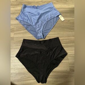 High Waisted, Full Coverage Swim Bottoms